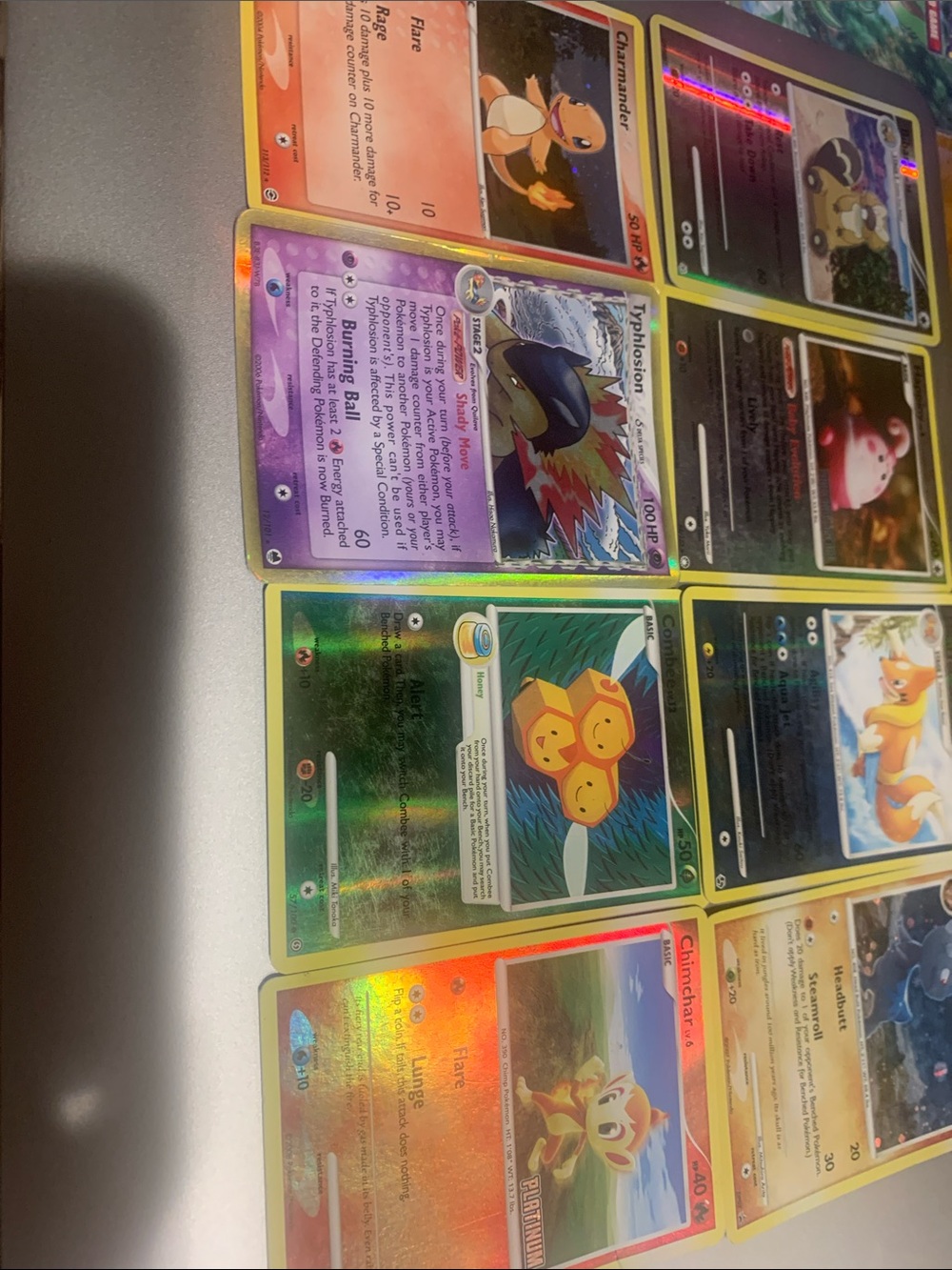 A lot of Pokémon cards
